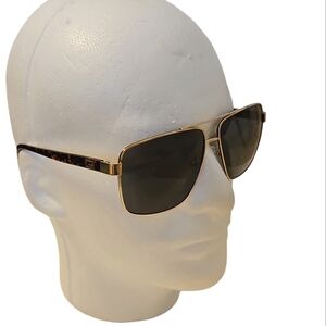 GUESS Aviator Pilot Top Bar Sunglasses Gold Frame